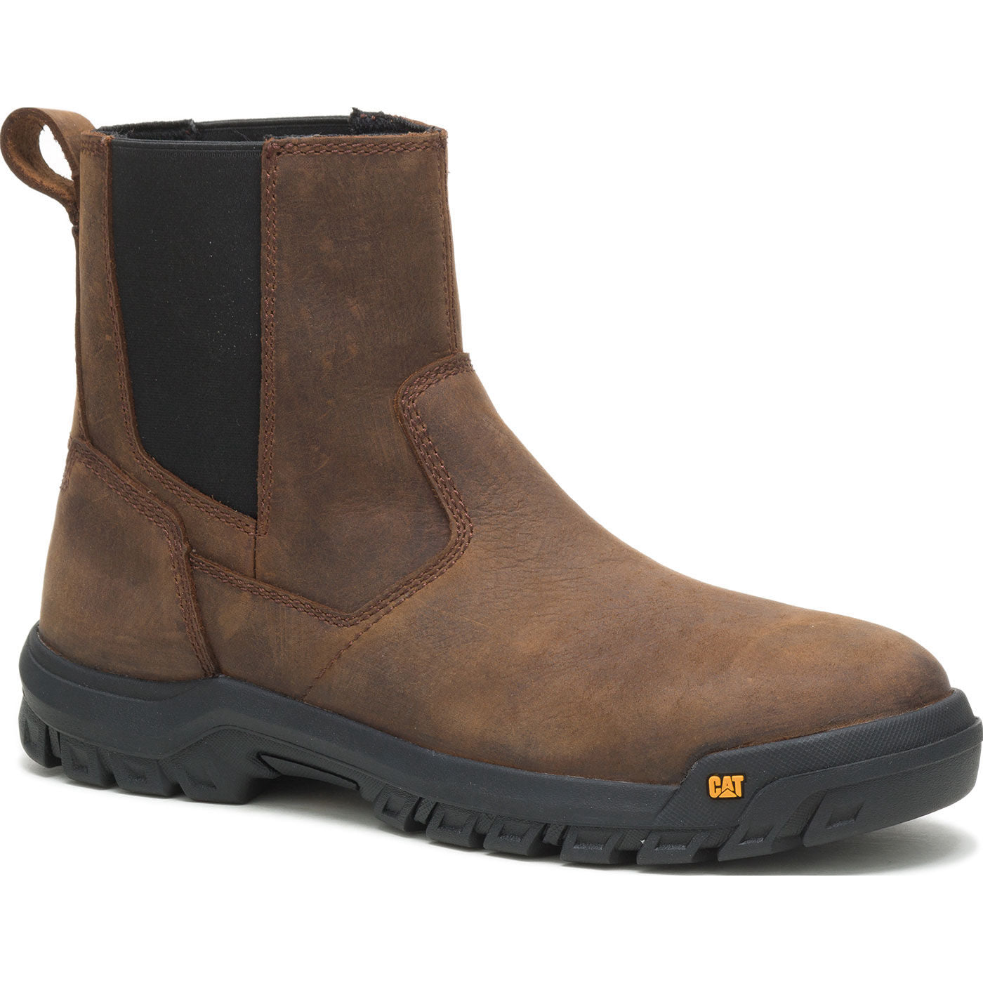 Cat Wheelbase Men's 6-inch Steel Toe Electrical Hazard Chelsea Pull-on Work Boot - main