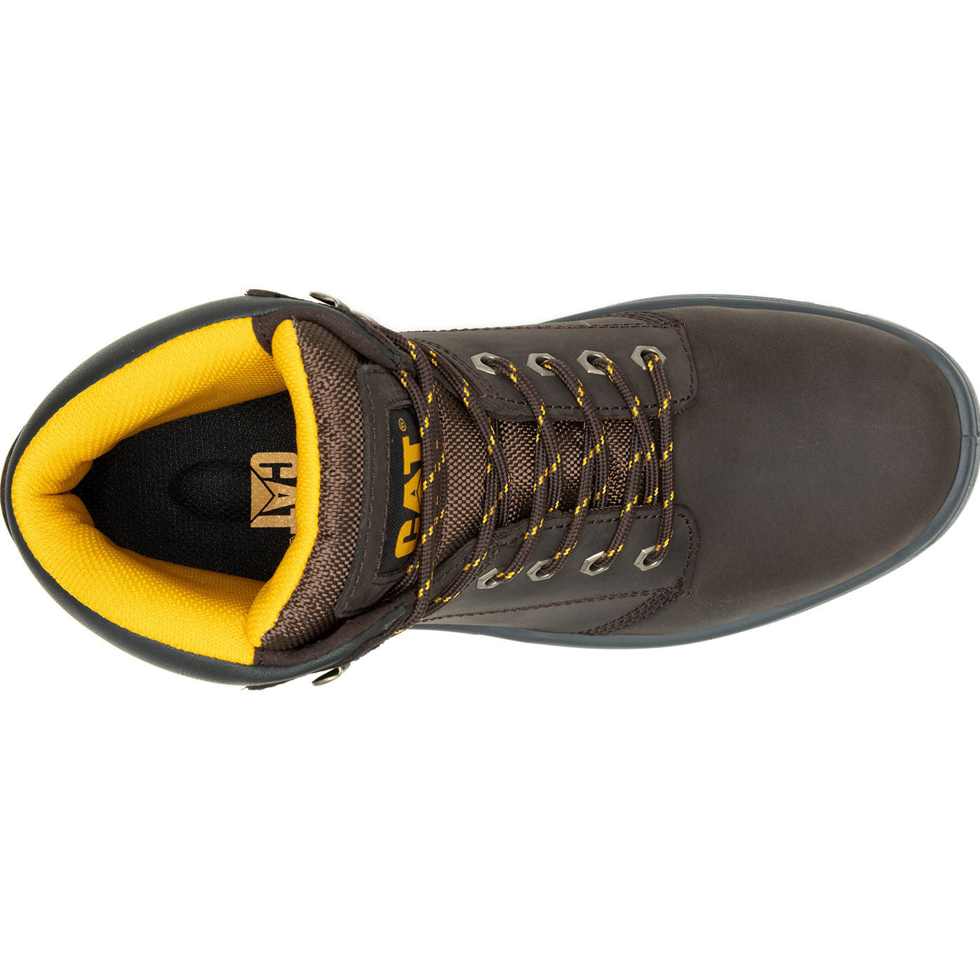 Cat Striver Men's 6-inch Steel Toe Electrical Hazard Work Hiker - birdseye