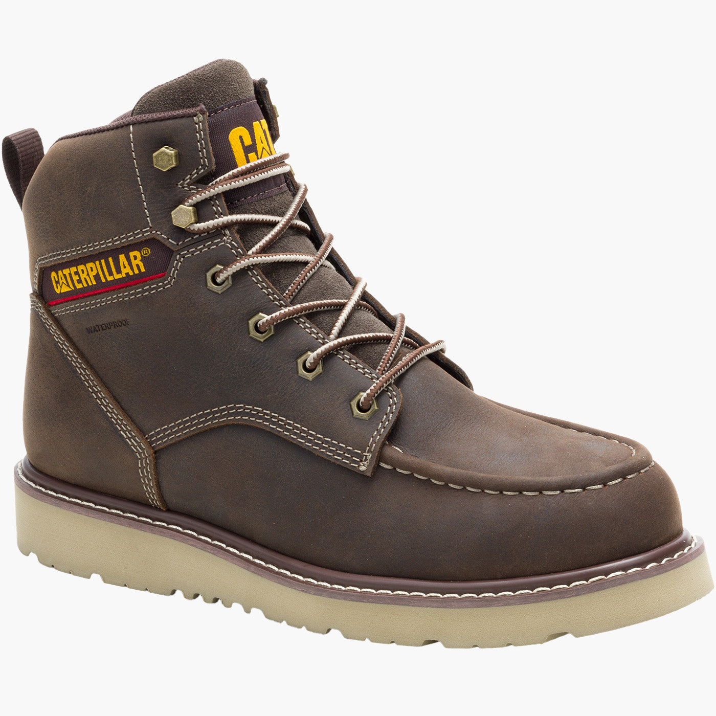 Cat Reclaimer Moc Men's 6-inch Steel Toe Electrical Hazard Waterproof Wedge Work Boot