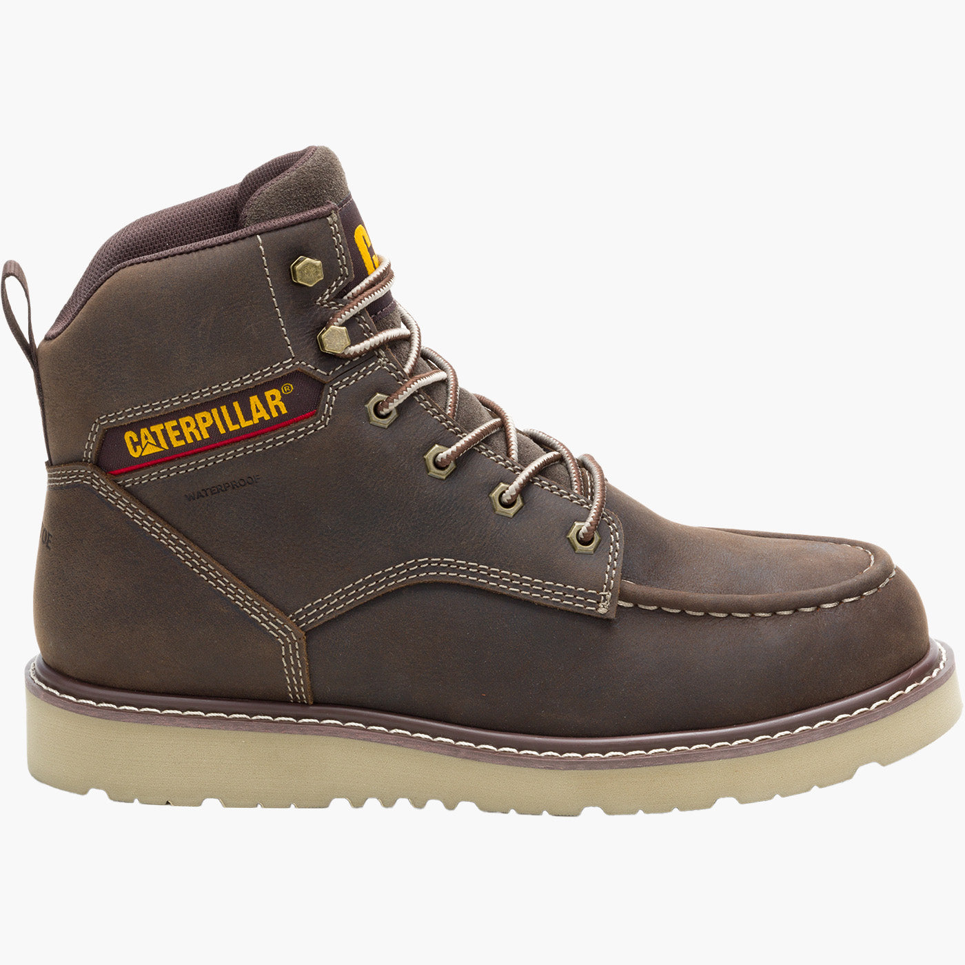 Cat Reclaimer Moc Men's 6-inch Steel Toe Electrical Hazard Waterproof Wedge Work Boot