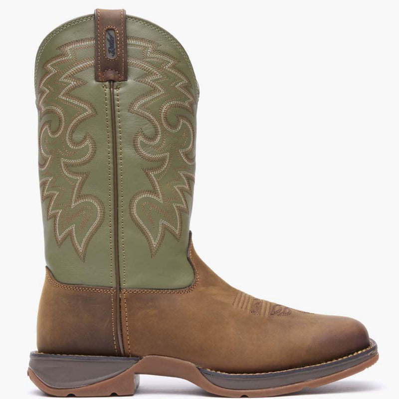Rebel by Durango® Coffee & Cactus Pull-On Western Boot - profile
