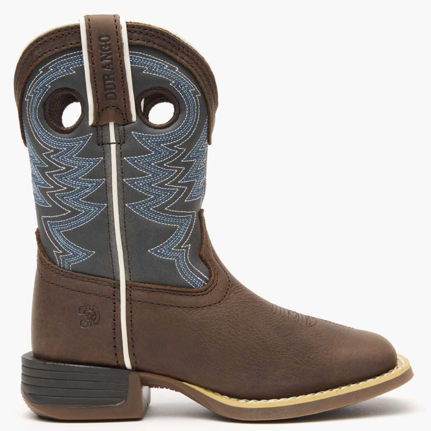 Durango® Lil' Rebel Pro™ Big Kid's Blue Western Boot - profile