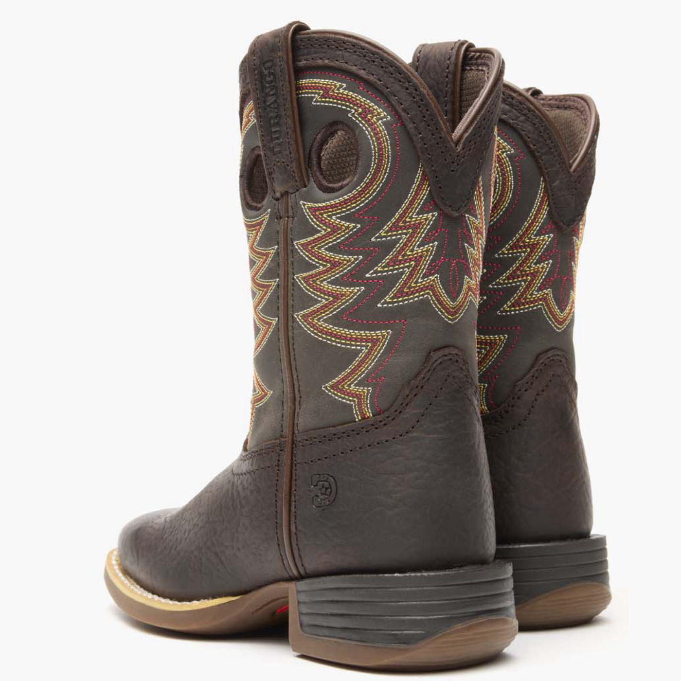 Durango® Lil' Rebel Pro Little Kid's Brown Western Boot - back