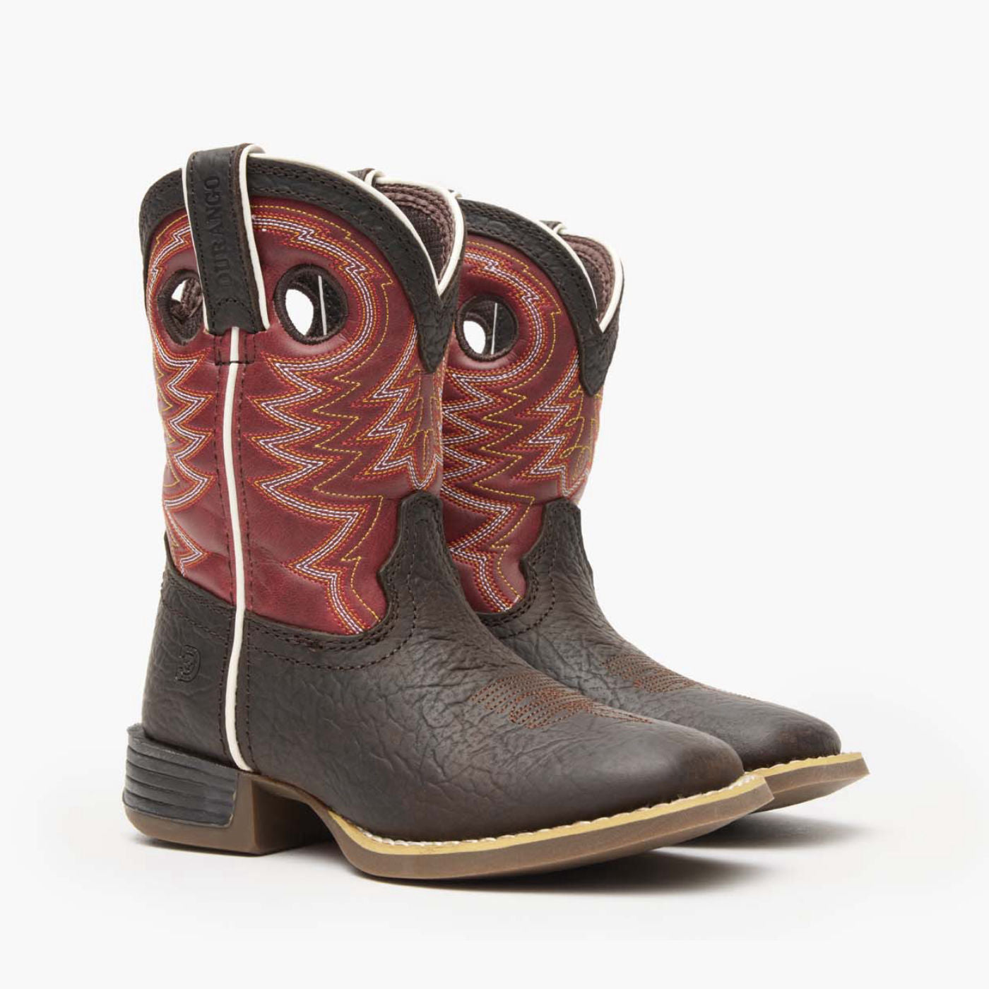 Durango® Lil' Rebel Pro Big Kid's Red Western Boot - 12