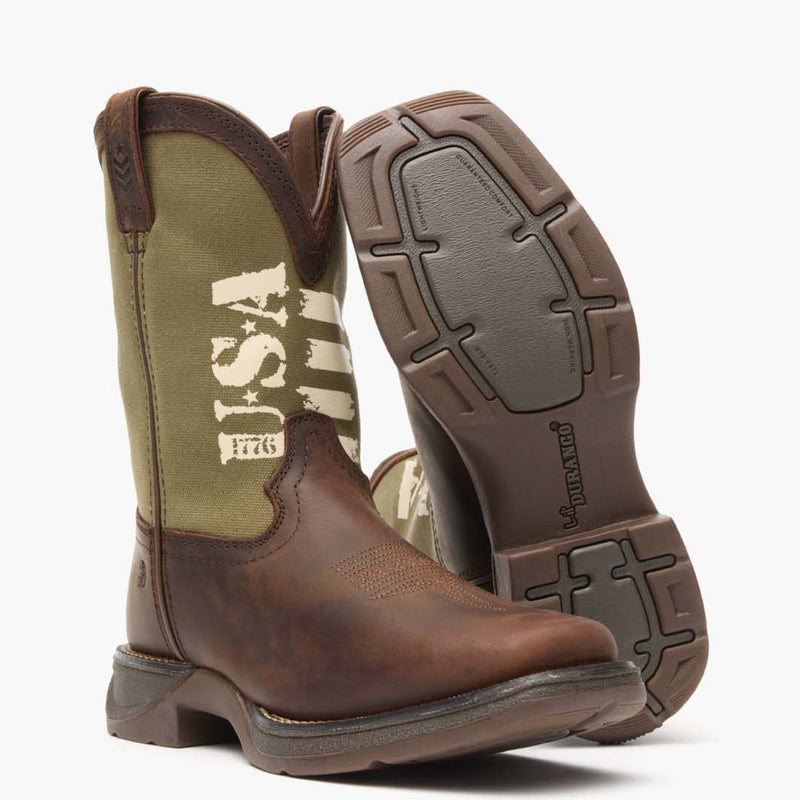Lil' Rebel by Durango® Big Kids' Army Western Boot - outsole