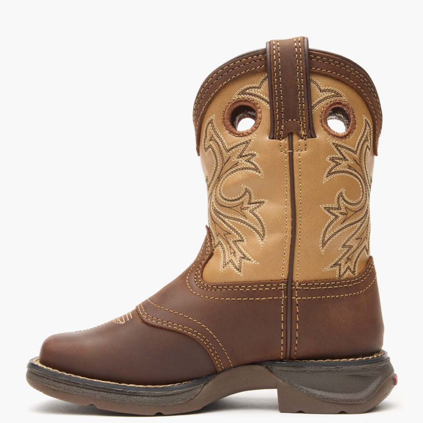 Lil' Rebel™ by Durango® Little Kids' Brown Tan Western Boot - profile