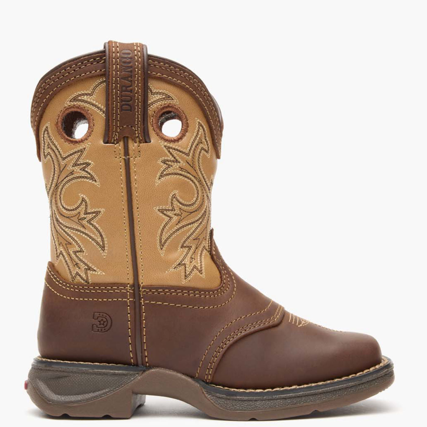 Lil' Rebel™ by Durango® Little Kids' Brown Tan Western Boot - profile