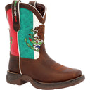 Lil' Rebel™ by Durango® Big Kids' Mexican Flag Western Boot - main