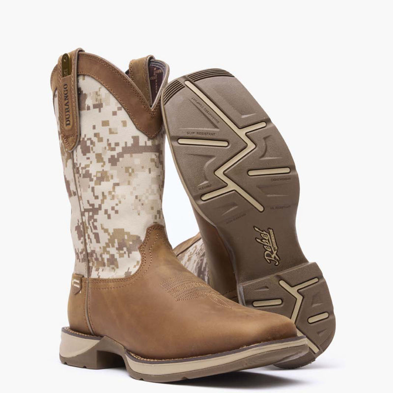 Rebel by Durango® Desert Camo Pull-on Western Boot - outsole