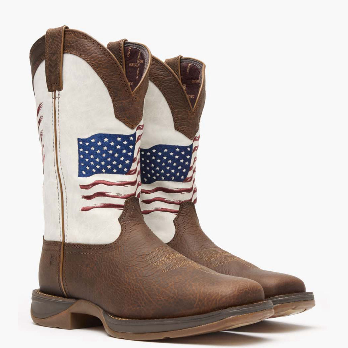 Rebel by Durango® Distressed Flag Embroidery Western Boot - 12
