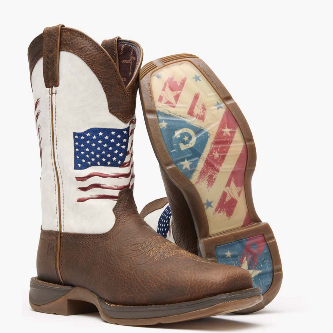 Rebel by Durango® Distressed Flag Embroidery Western Boot - outsole