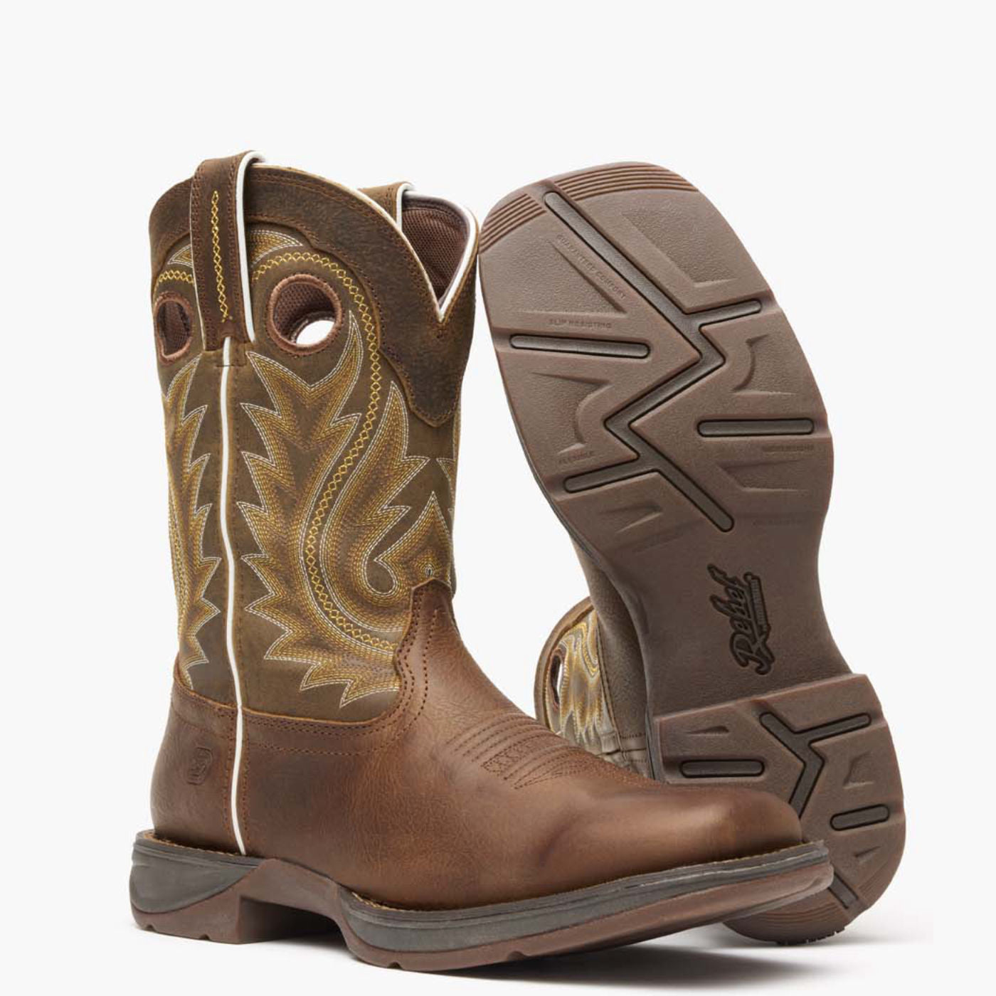 Rebel by Durango® Dark Chestnut Western Boot - outsole