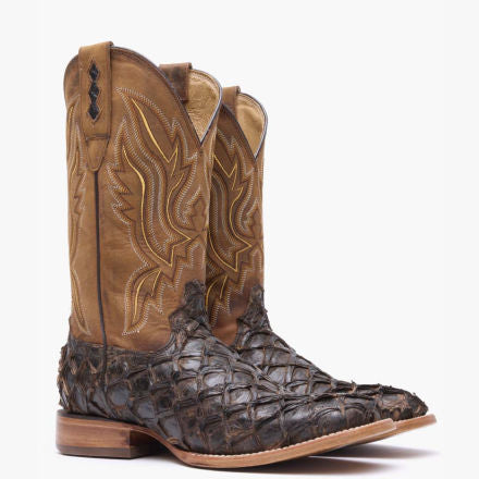Durango® Premium Exotics Dark Brown Pirarucu Western Boot