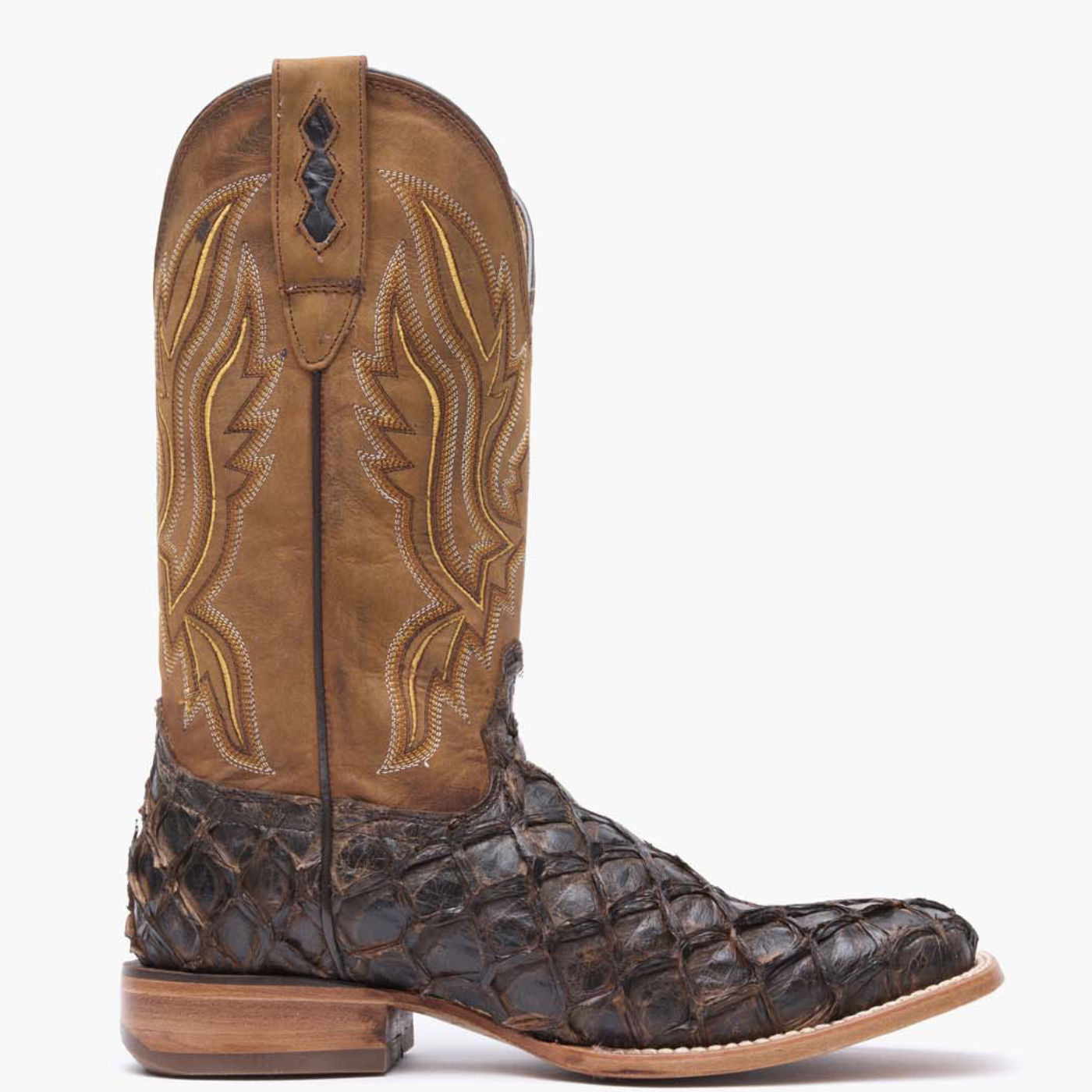 Durango® Premium Exotics Dark Brown Pirarucu Western Boot - profile