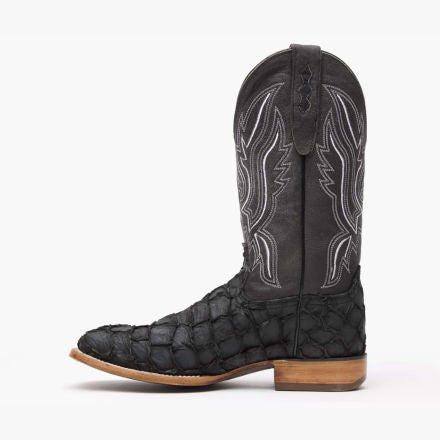 Durango® Premium Exotics Matte Black Pirarucu Western Boot