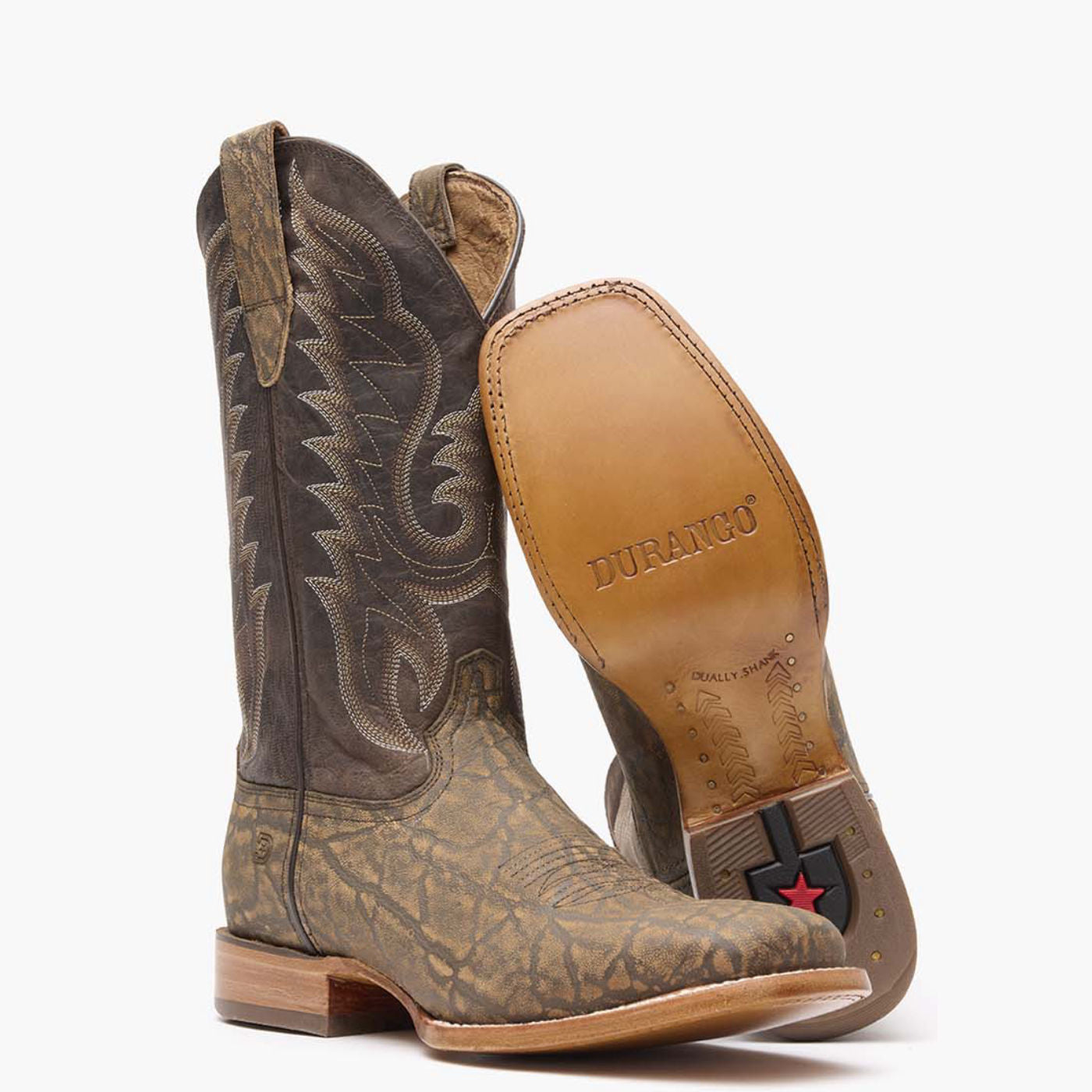 Durango® Arena Pro™ Rustic Tobacco Western Boot - outsole