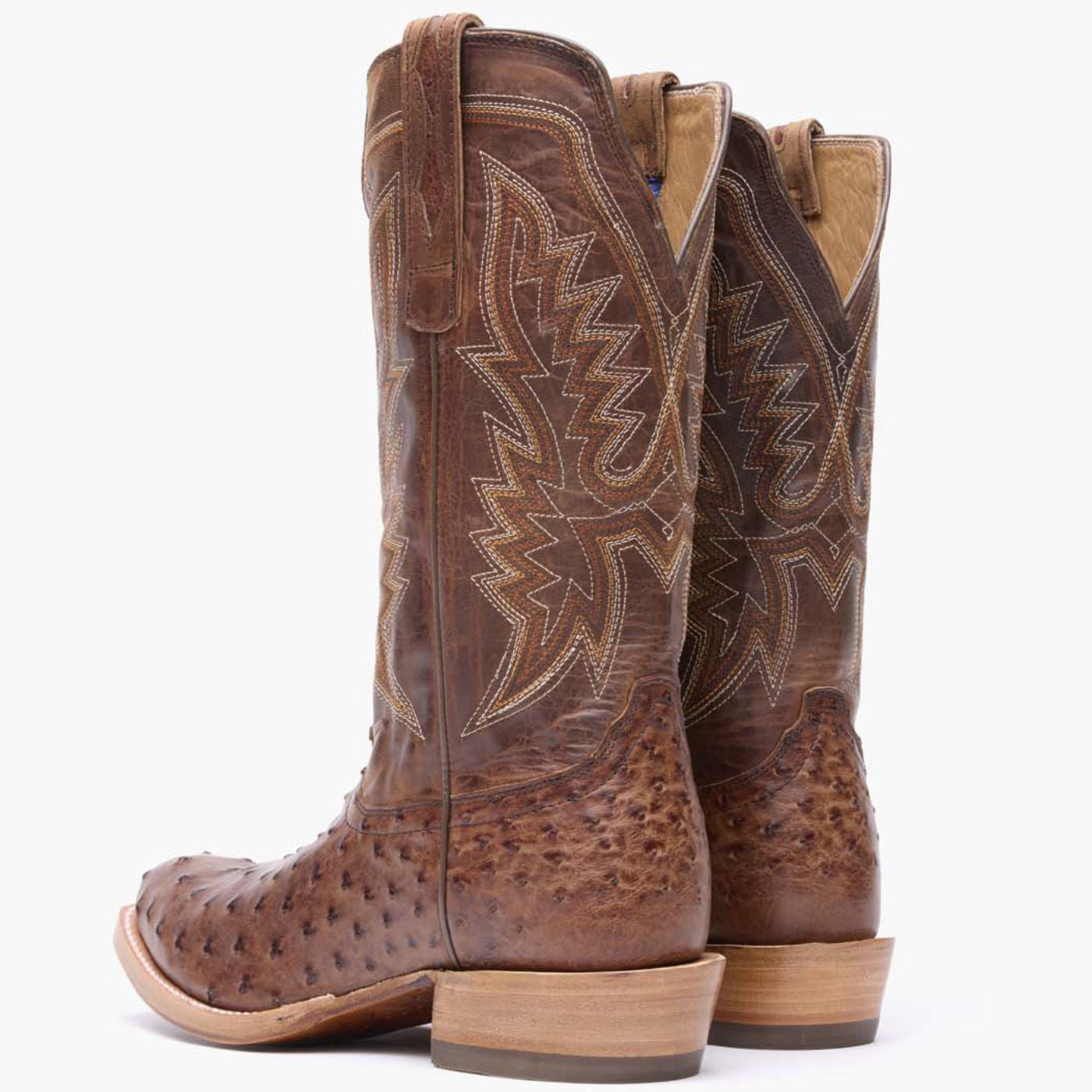 Durango® Men's PRCA Collection Full-Quill Ostrich Western Boot - back