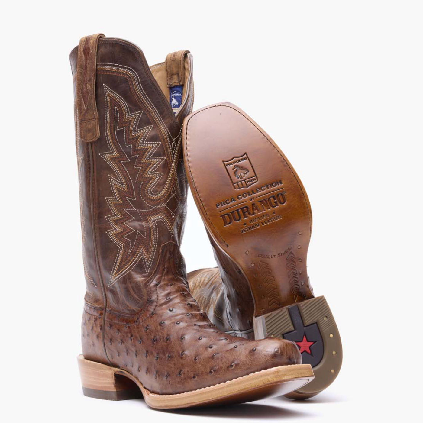 Durango® Men's PRCA Collection Full-Quill Ostrich Western Boot - outsole