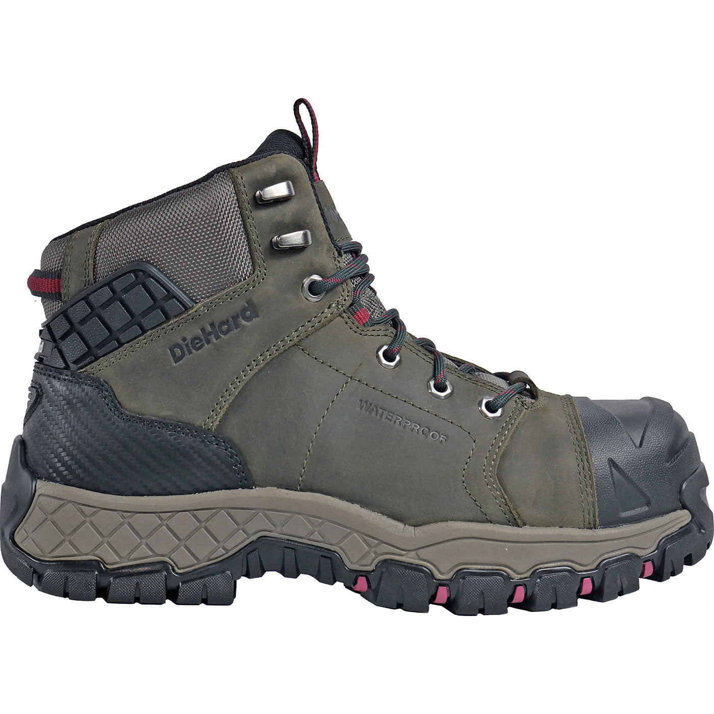 DieHard Comet Men's 4-inch Composite Toe Electrical Hazard Waterproof Work Hiker - profile