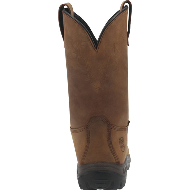 Dan Post Cummins Men's 11-inch Internal Metatarsal Steel Toe Electrical Hazard Waterproof Western Work Boots - back