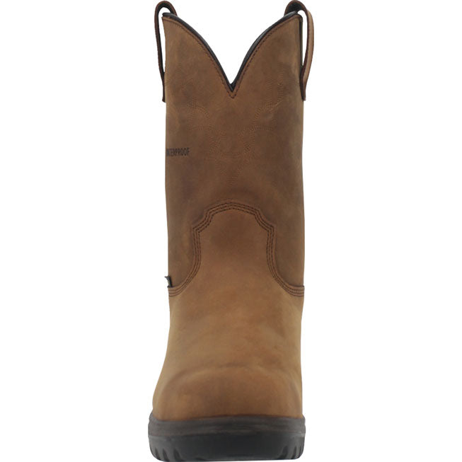 Dan Post Cummins Men's 11-inch Internal Metatarsal Steel Toe Electrical Hazard Waterproof Western Work Boots - front