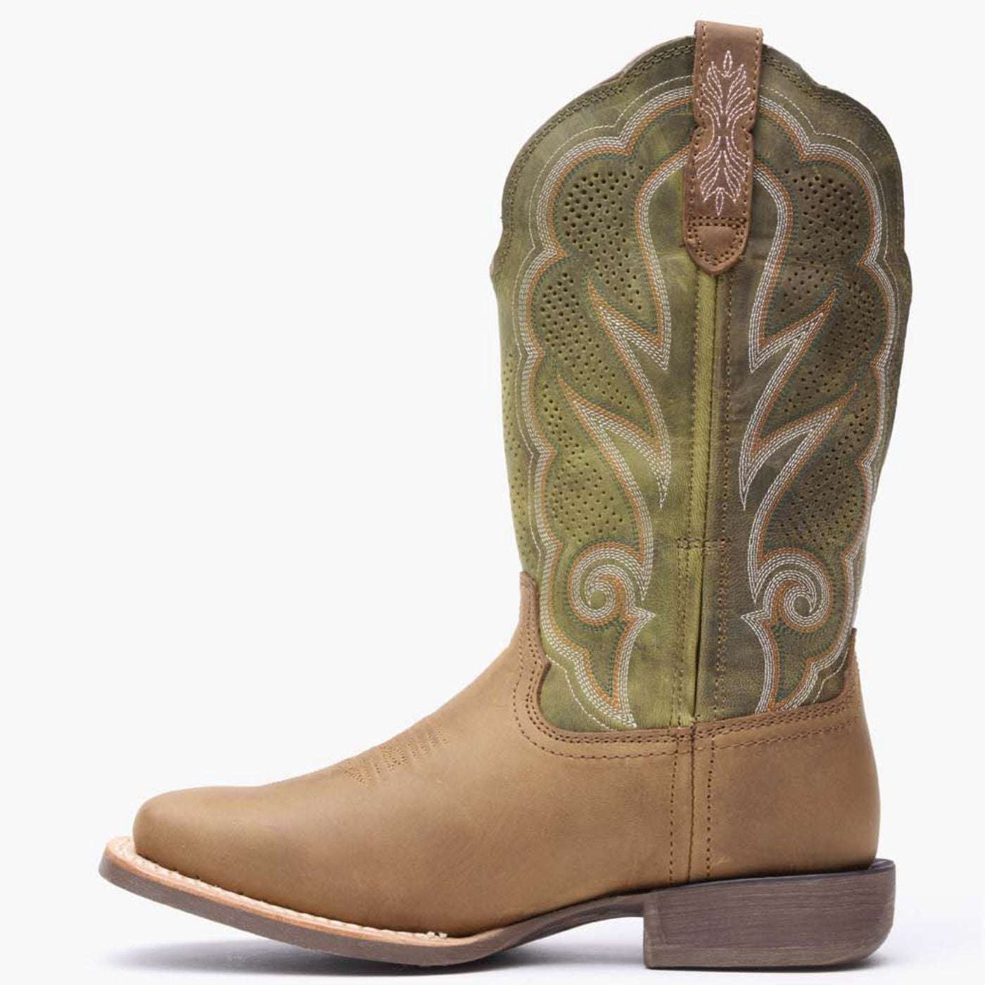 Durango® Lady Rebel Pro Women's Ventilated Olive Western Boot - profile