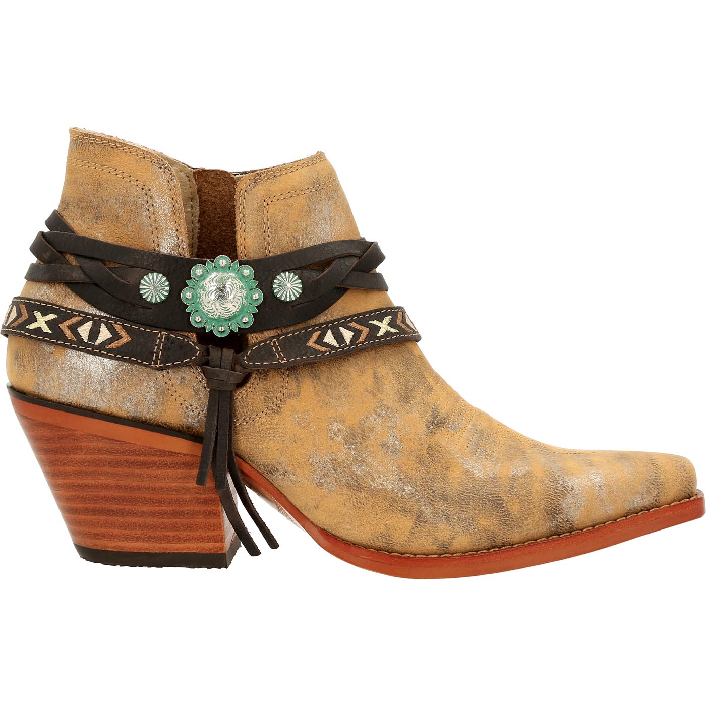 Crush by Durango® Women's Antique Silver Western Bootie - profile