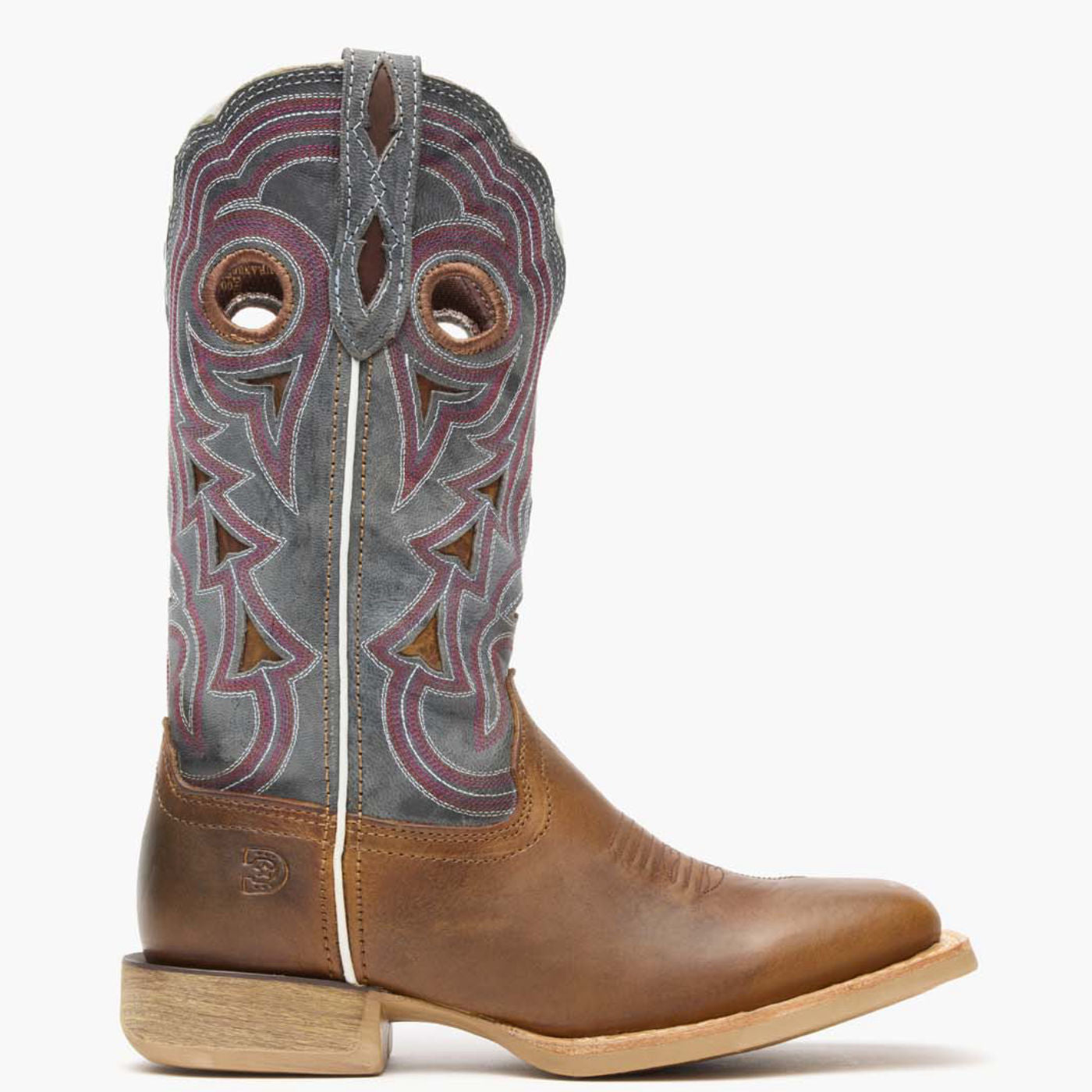 Durango® Lady Rebel Pro Women's Golden Brown & Periwinkle Western Boot - profile