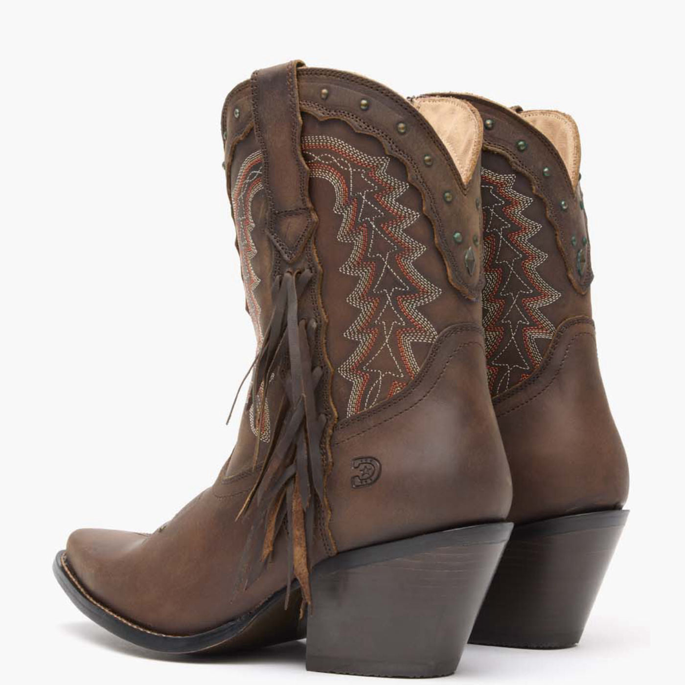 Crush by Durango® Women's Roasted Pecan Bootie Western Boot - back