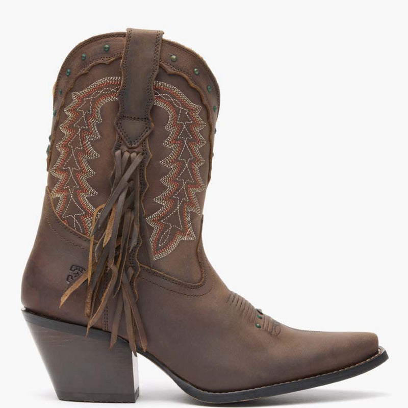 Crush by Durango® Women's Roasted Pecan Bootie Western Boot - profile
