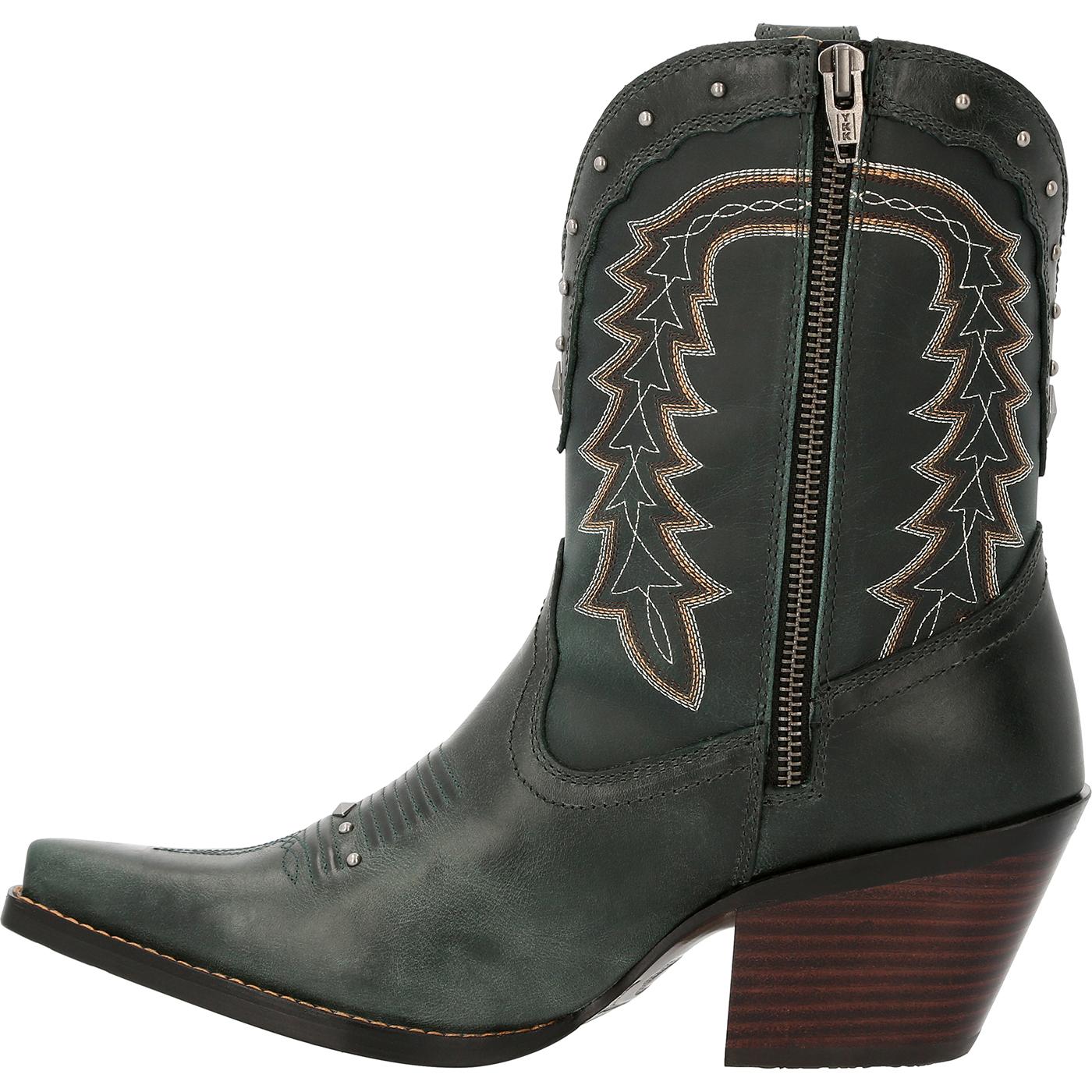 Crush by Durango® Women's Vintage Teal Bootie Western Boot - profile