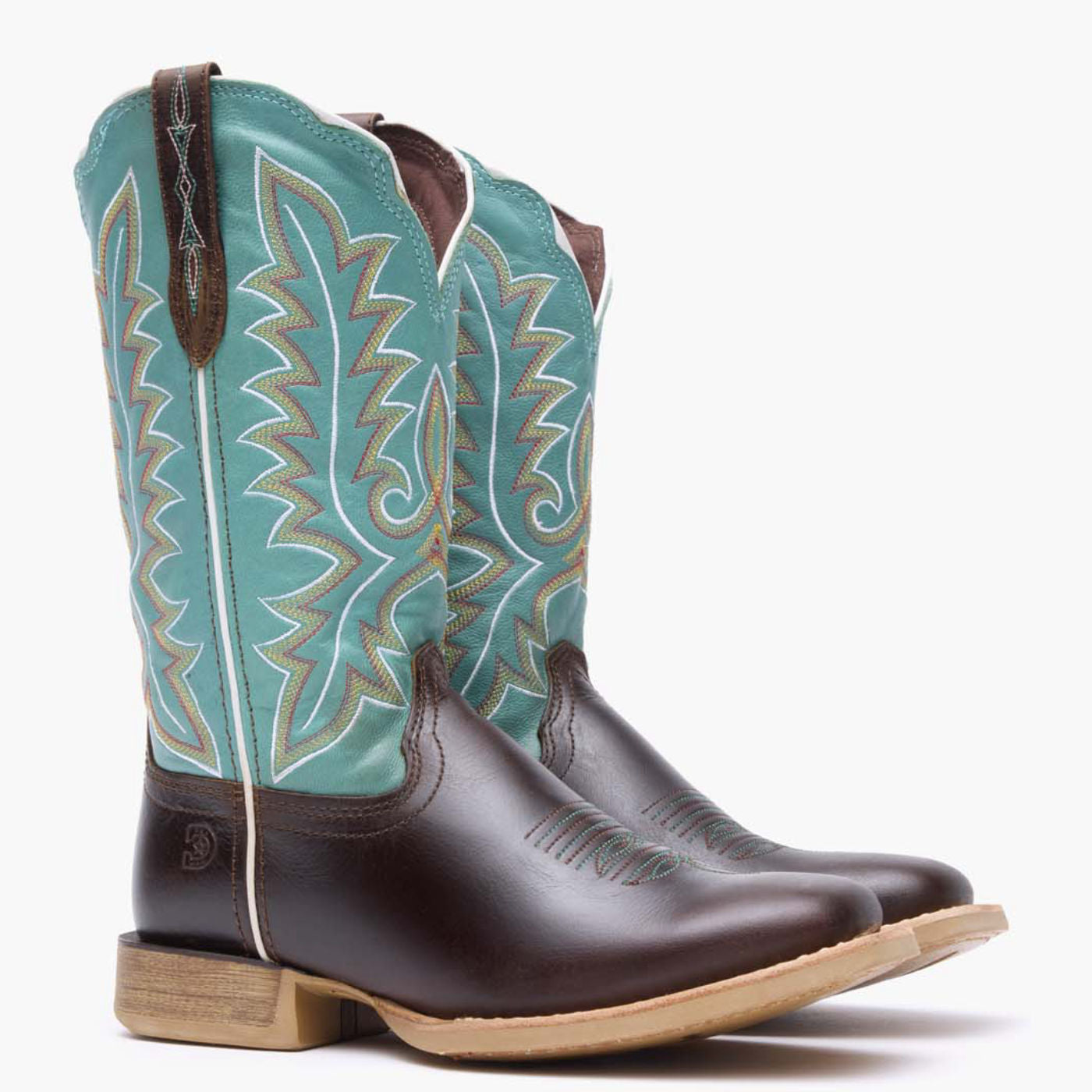 Durango® Lady Rebel Pro™ Women's Bay Brown Artic Blue Western Boot - 12