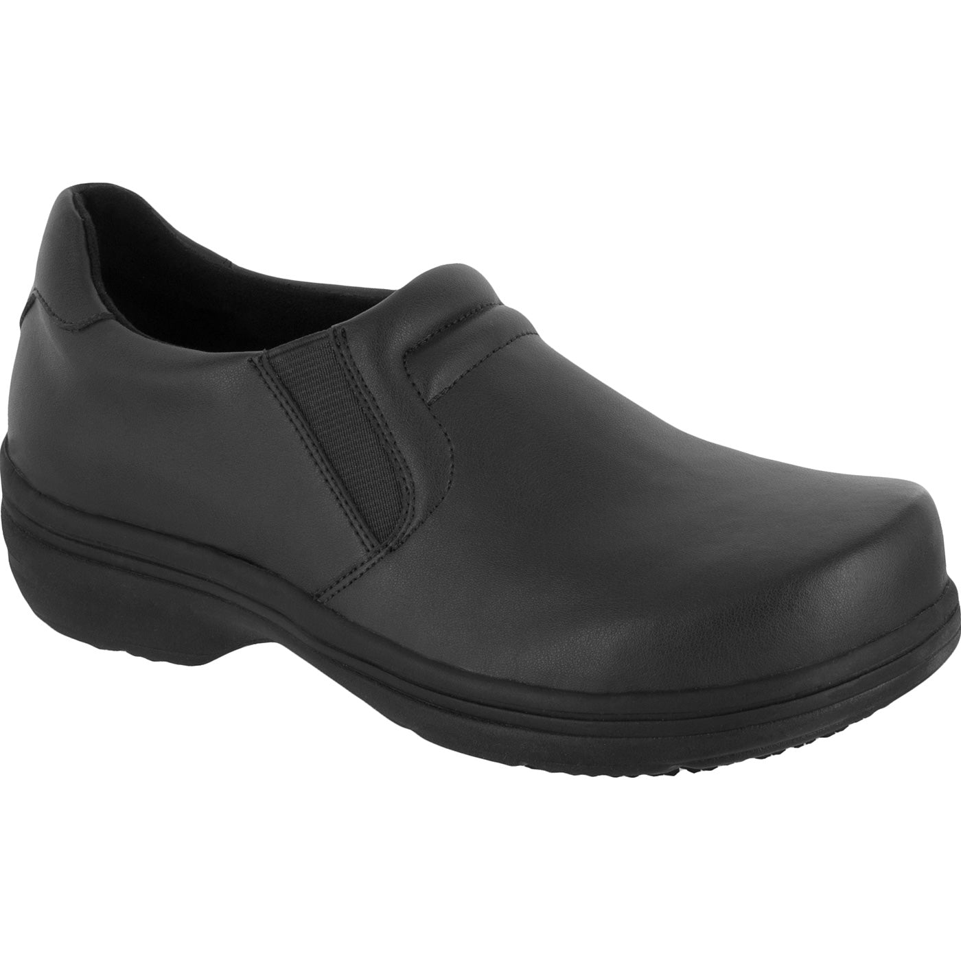Easy WORKS by Easy Street Bind Women's Slip-Resistant Leather Slip-on Work Shoe - main