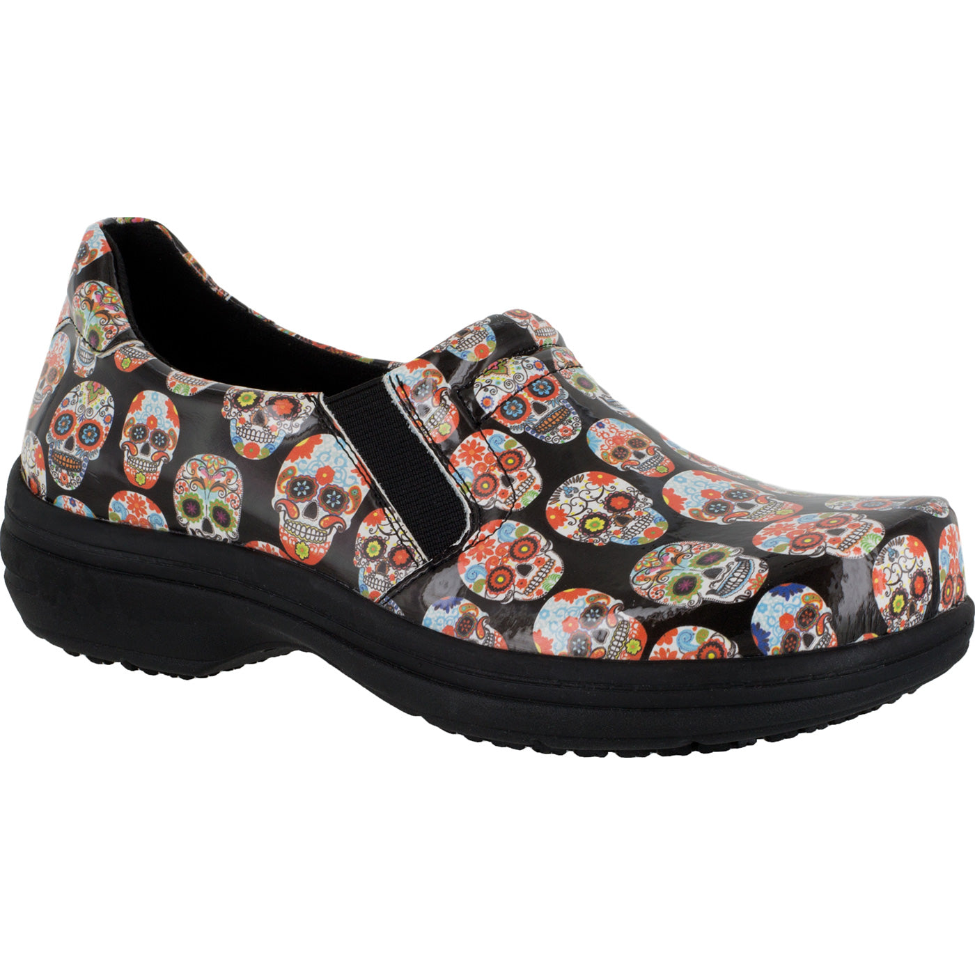 Easy WORKS by Easy Street Bind Women's Slip-Resistant Patent Leather Slip-on Work Shoe - main