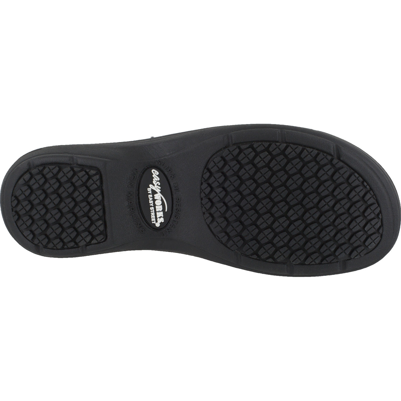 Easy WORKS by Easy Street Bind Women's Hot Coffee Patent Leather Slip-Resistant Clog - outsole