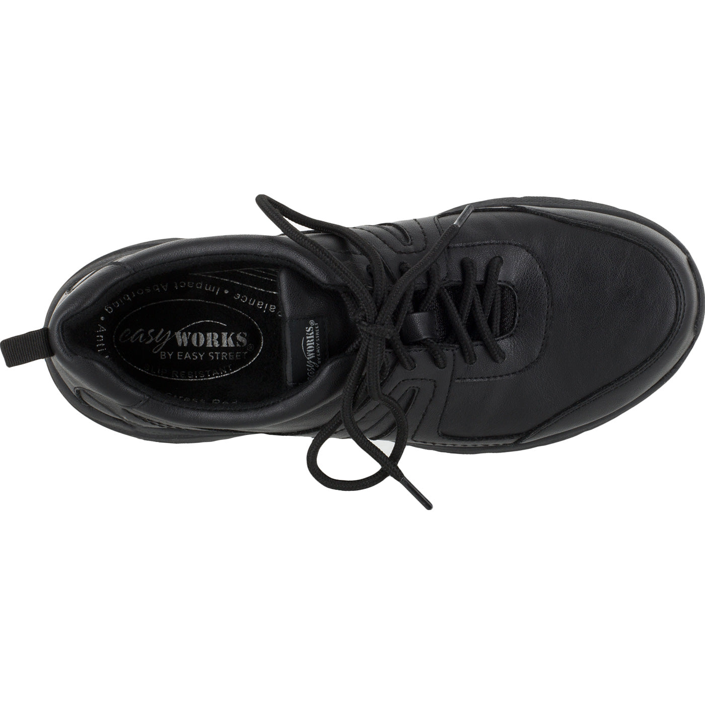 Easy WORKS by Easy Street Paprika Women's Slip-Resistant Athletic Work Shoes - birdseye