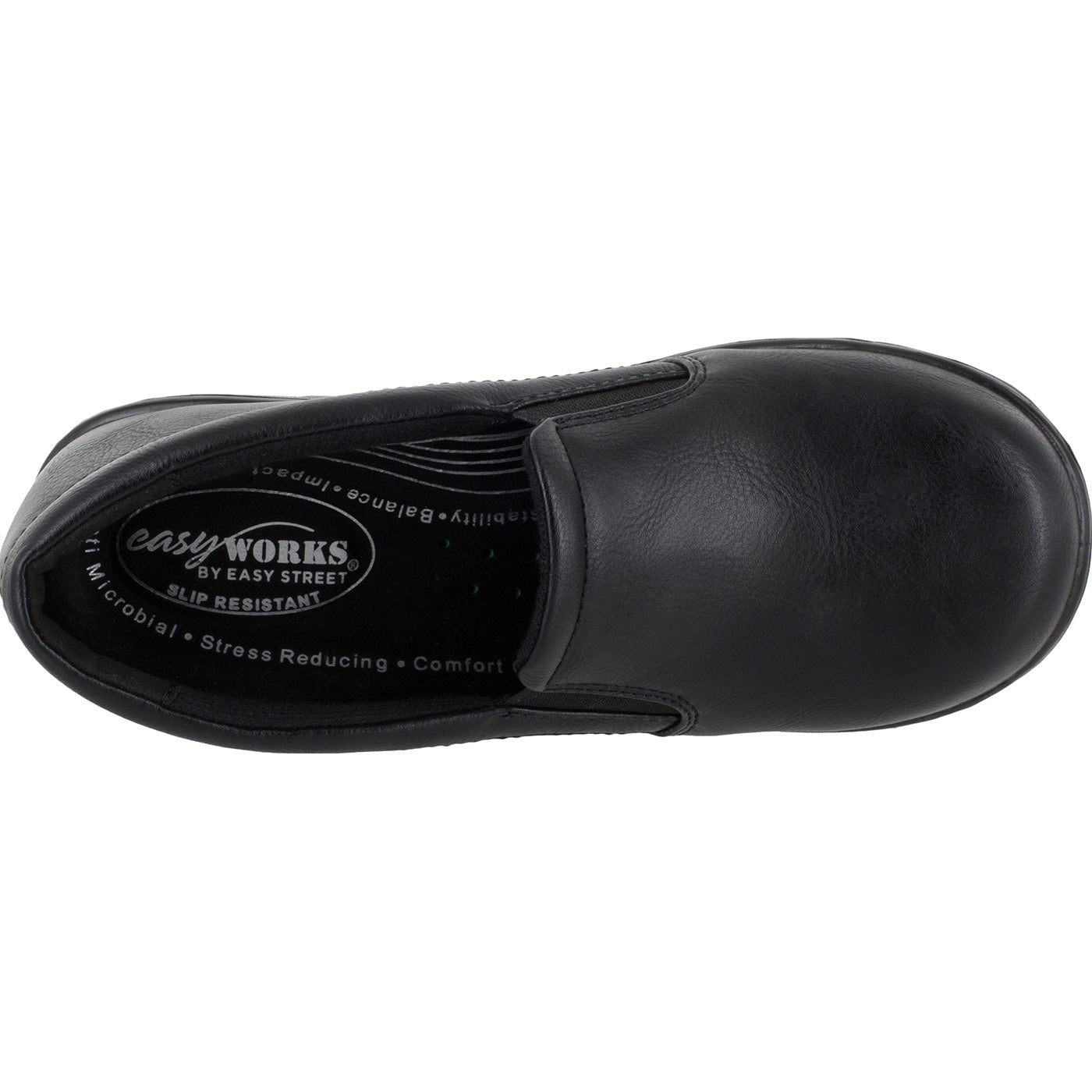 Easy WORKS by Easy Street Leeza Women's Slip-Resistant Slip-on Work Shoe - birdseye