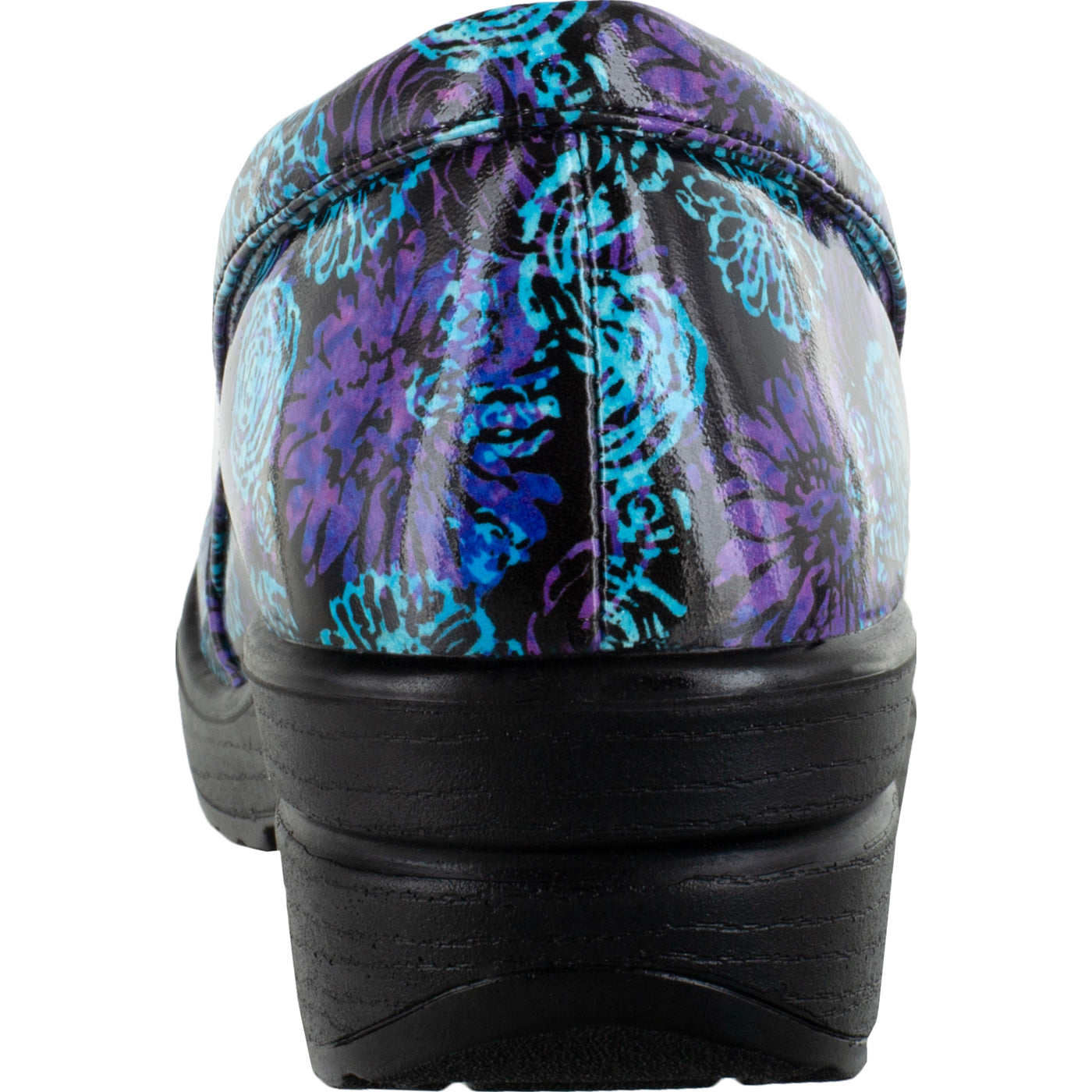 Easy WORKS by Easy Street Leeza Batik Women's Slip-Resistant Patent Slip-On Shoe - back