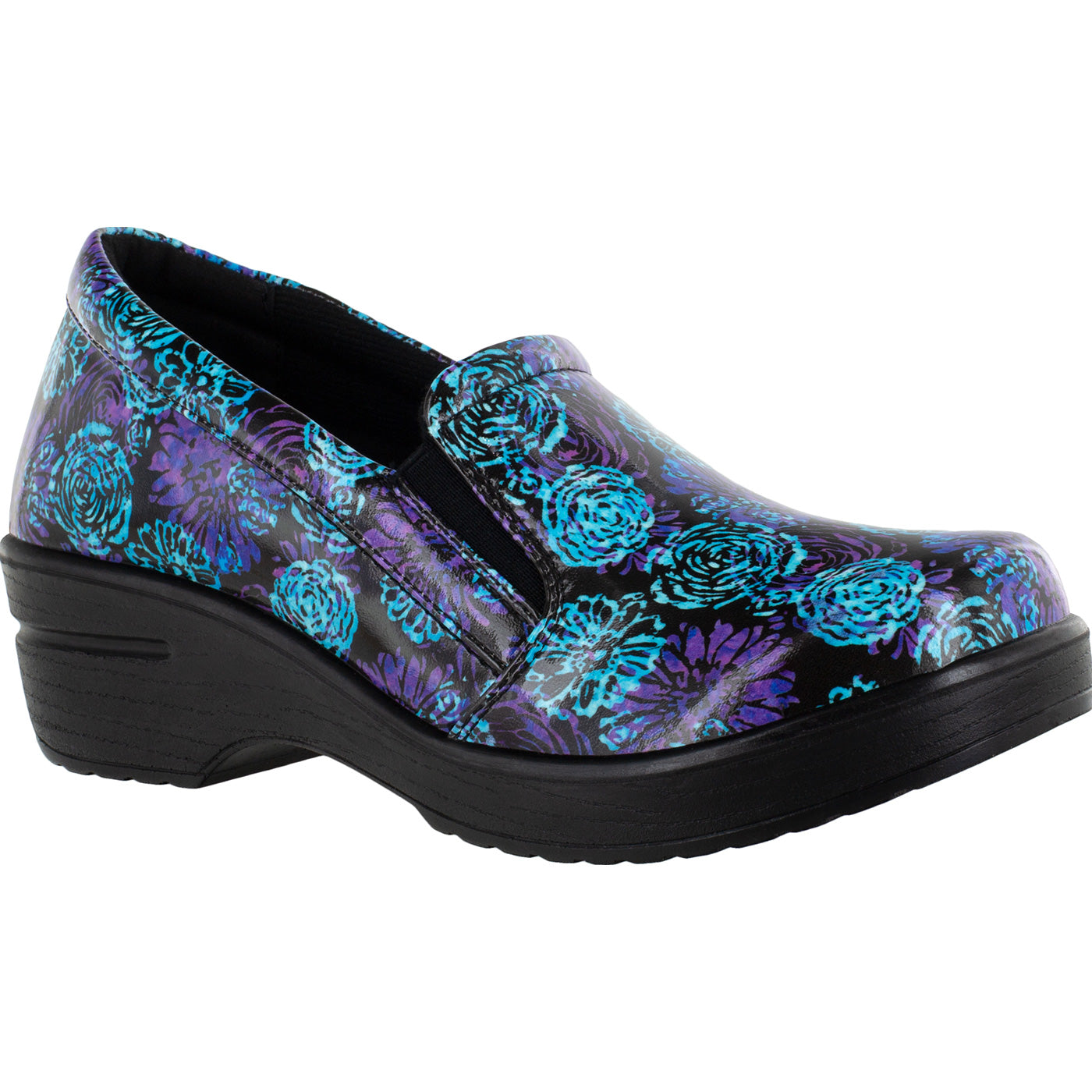 Easy WORKS by Easy Street Leeza Batik Women's Slip-Resistant Patent Slip-On Shoe - main