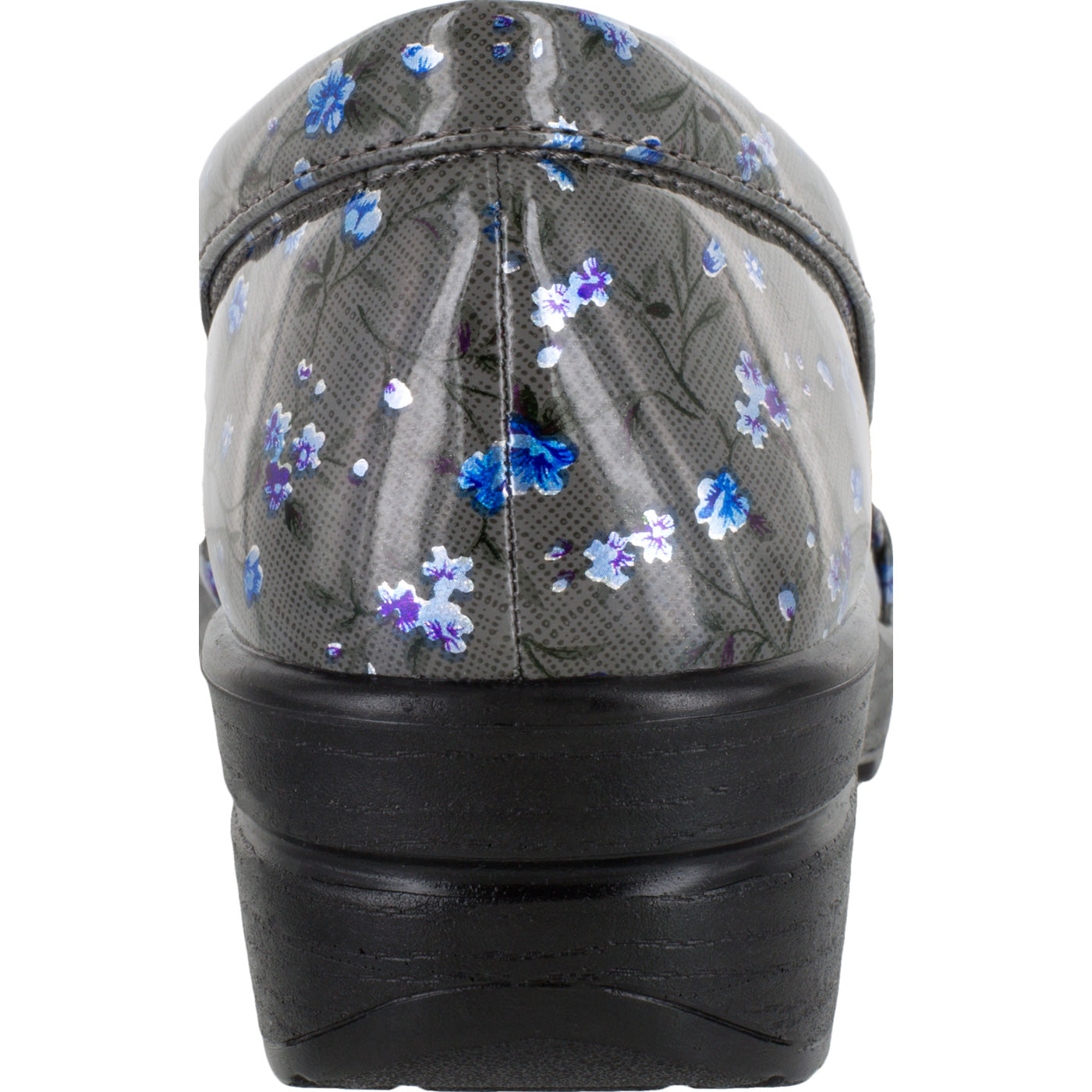 Easy WORKS by Easy Street Leeza Women's Slip-Resistant Patent Slip-On Shoe - back