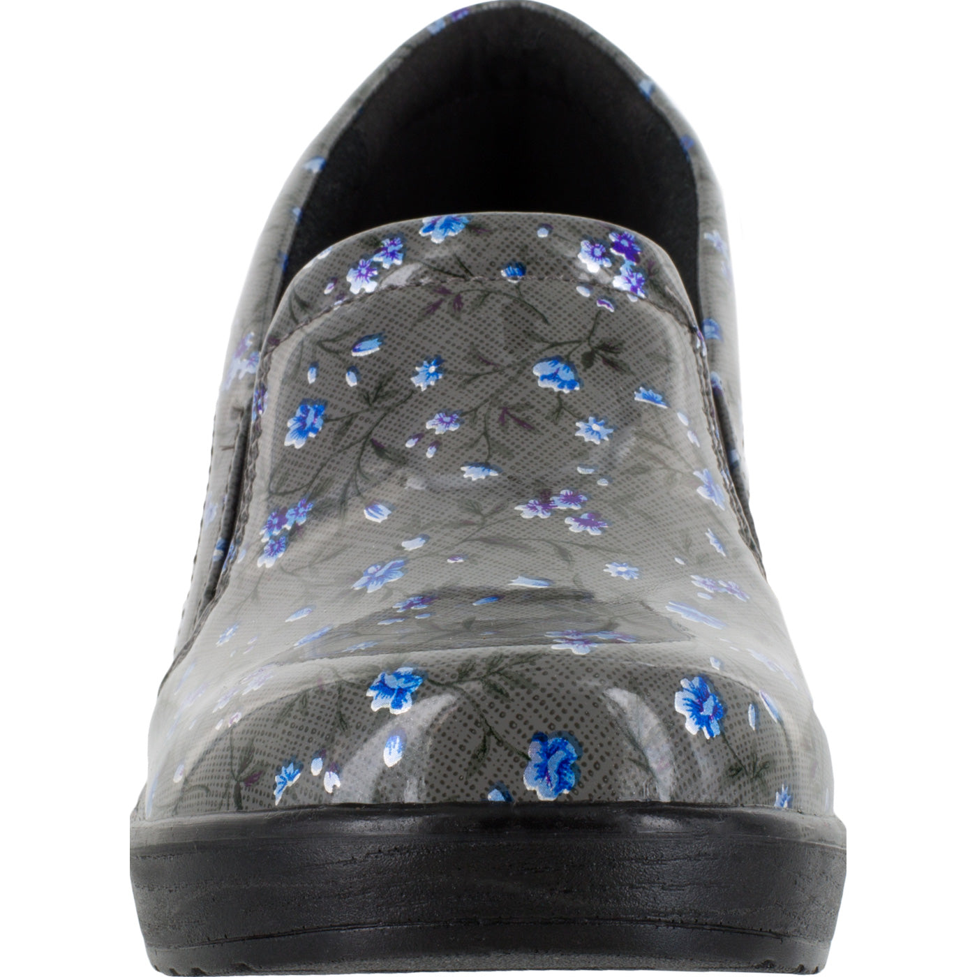 Easy WORKS by Easy Street Leeza Women's Slip-Resistant Patent Slip-On Shoe - front