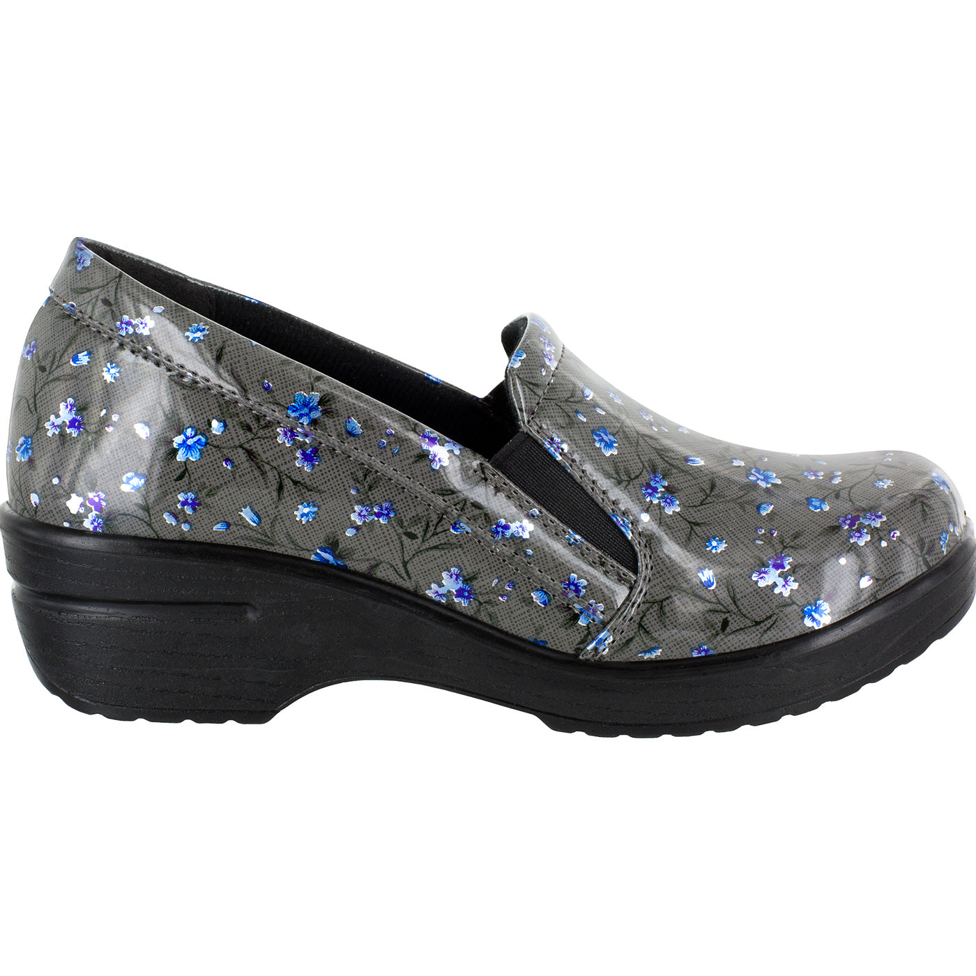 Easy WORKS by Easy Street Leeza Women's Slip-Resistant Patent Slip-On Shoe - profile