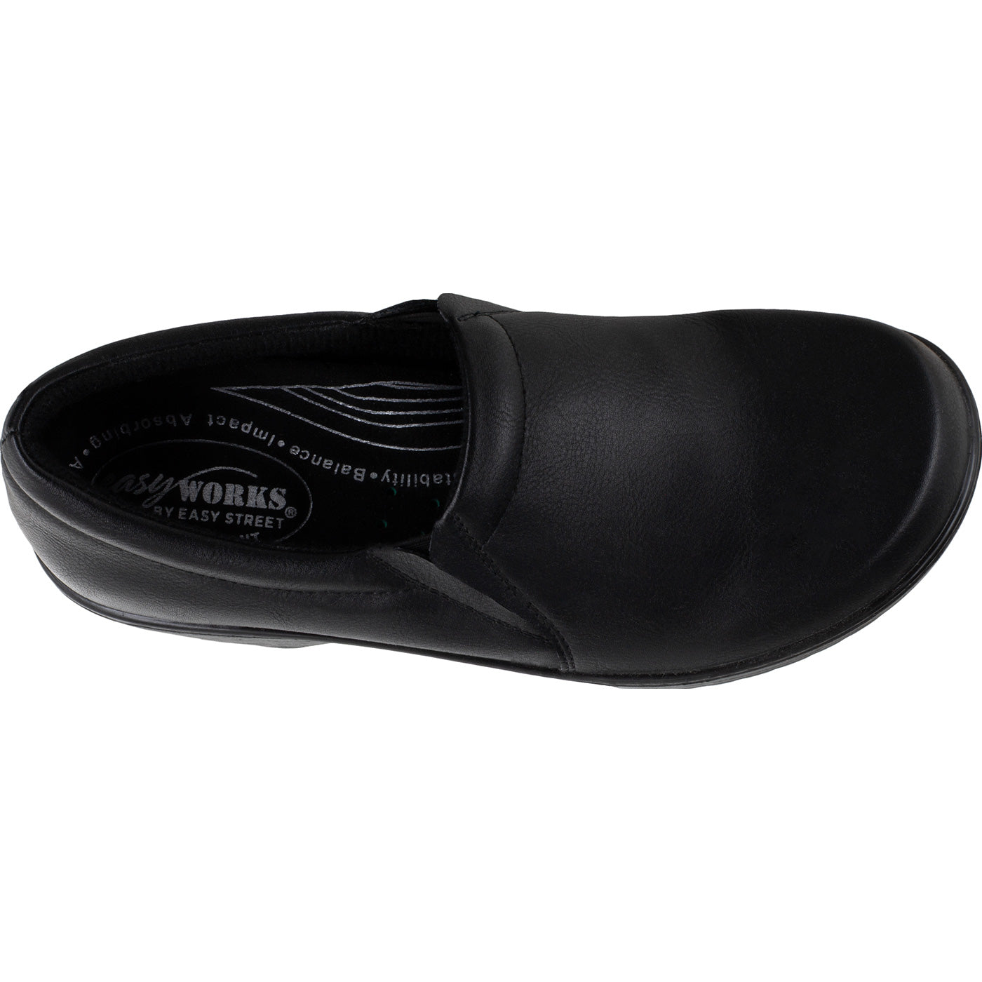 Easy WORKS by Easy Street Tiffany Women's Slip-Resistant Slip-On Work Shoe - birdseye