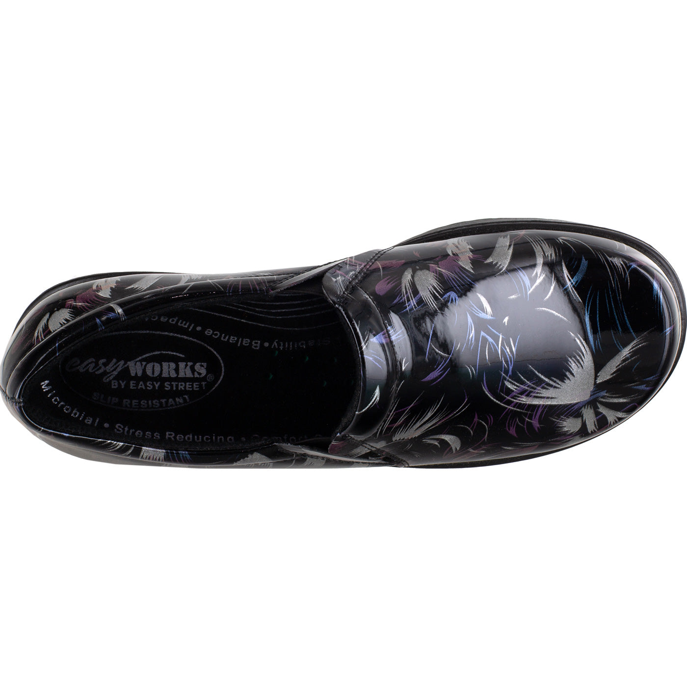 Easy WORKS by Easy Street Tiffany Women's Slip-Resistant Slip-On Work Shoe - birdseye