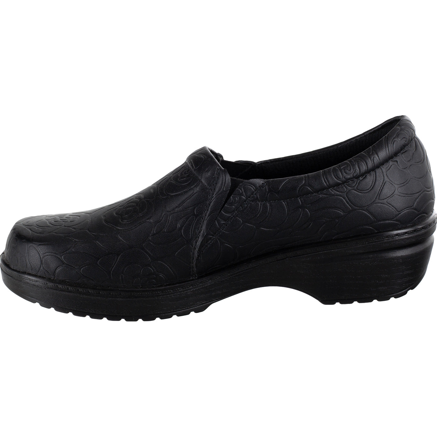 Easy WORKS by Easy Street Tiffany Women's Slip-Resistant Slip-On Work Shoe - profile