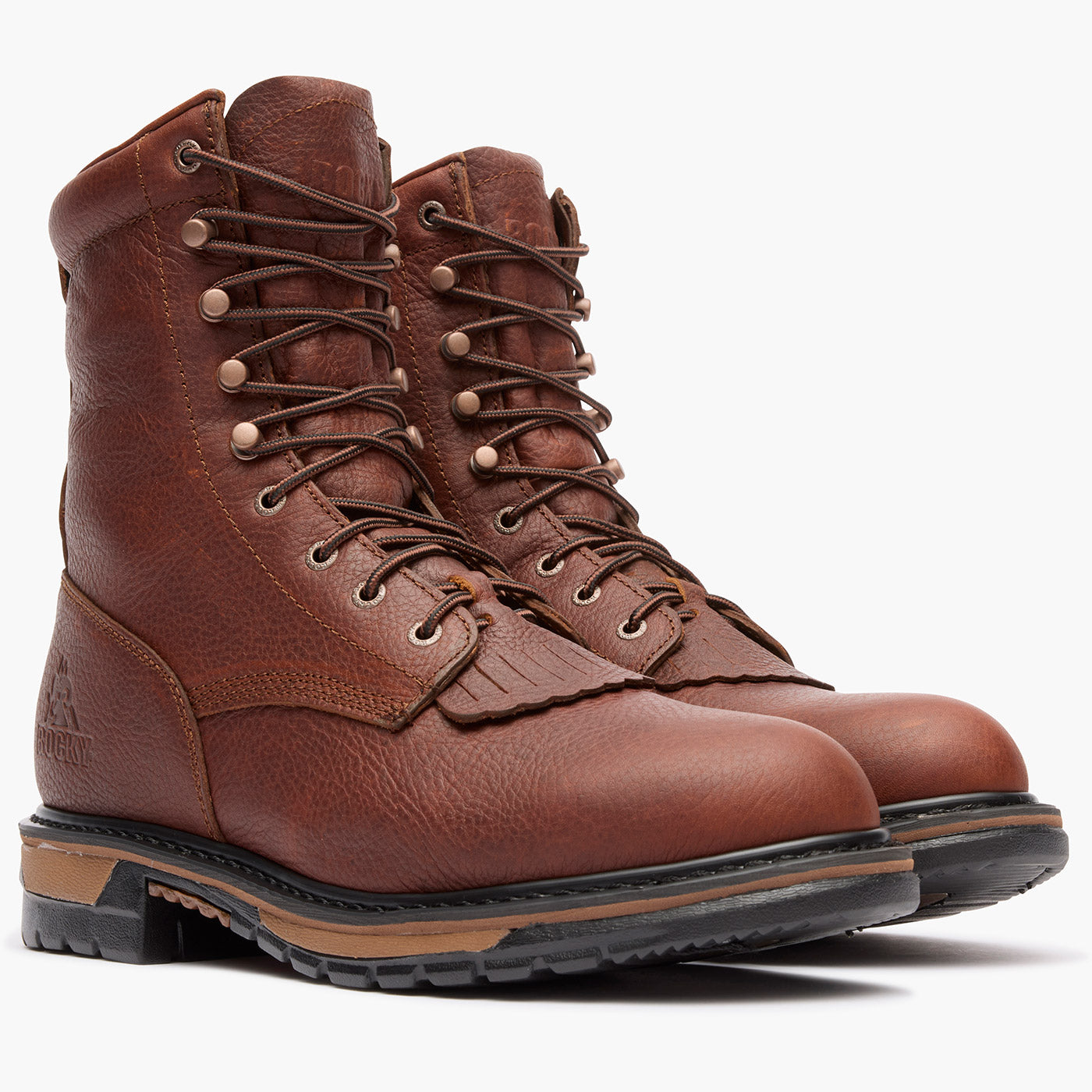 Rocky Original Ride Lacer Waterproof Western Boots - doublequarter