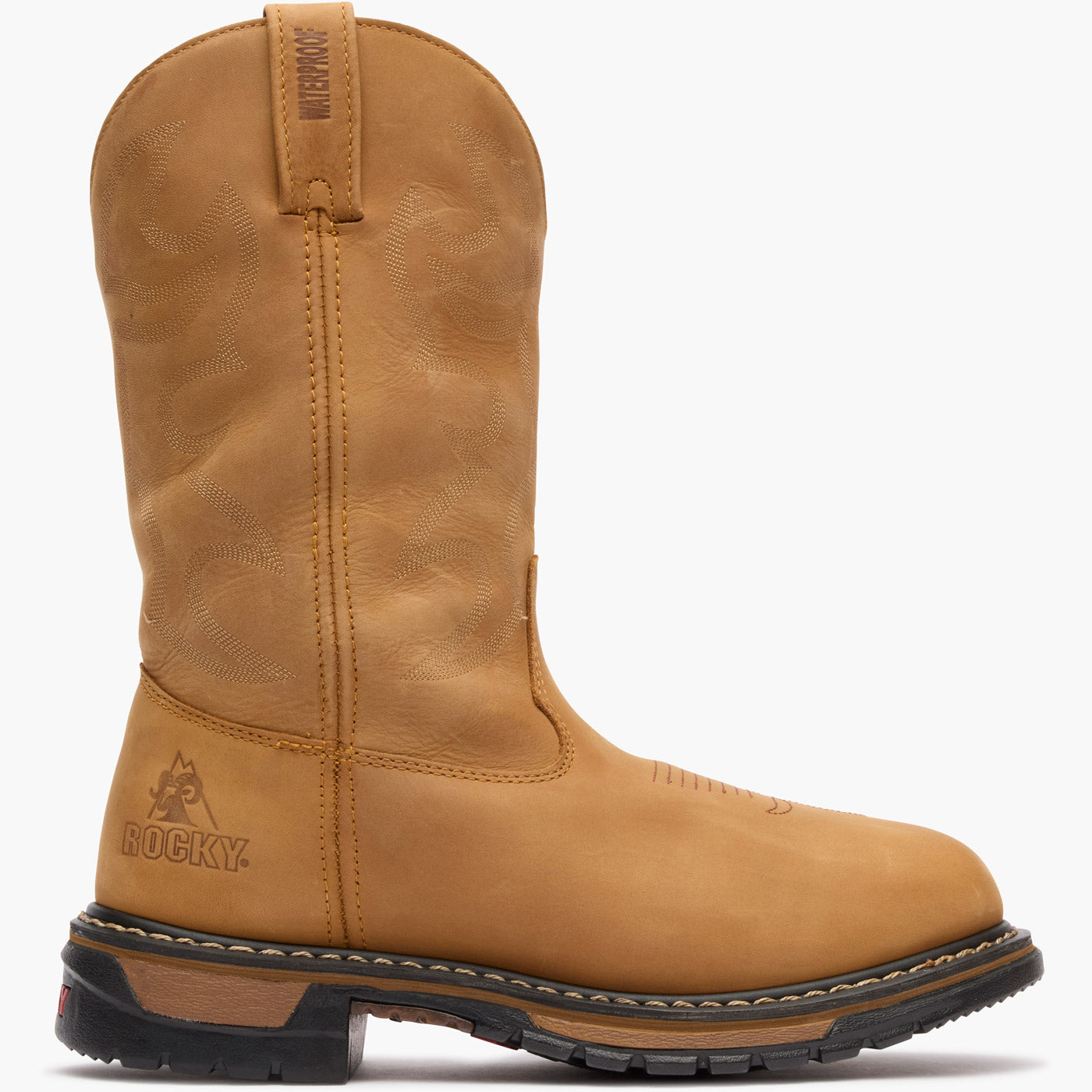 Rocky Original Ride Branson Roper Waterproof Western Boots - profile