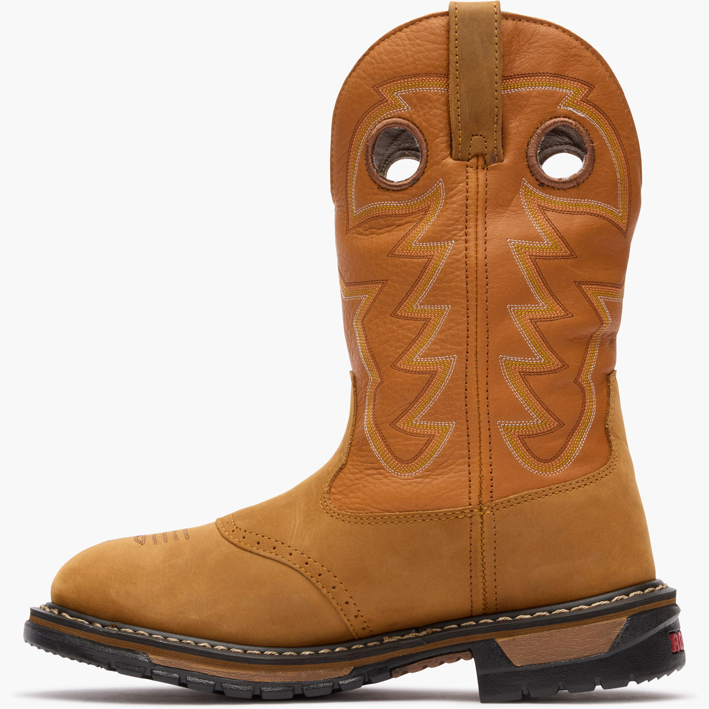 Rocky Original Ride Branson Saddle Roper Waterproof Western Boot - profile