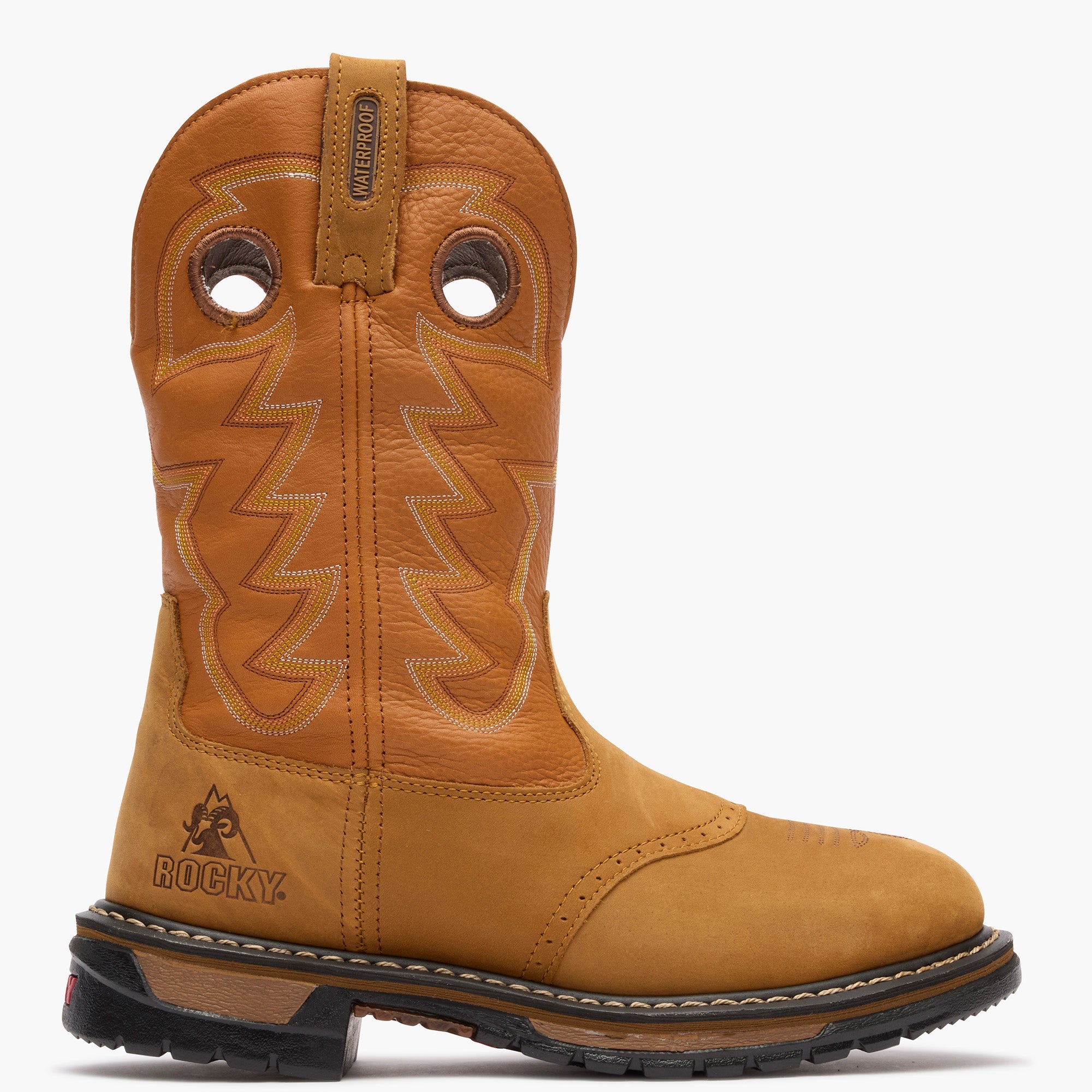 Rocky Original Ride Branson Saddle Roper Waterproof Western Boot ...