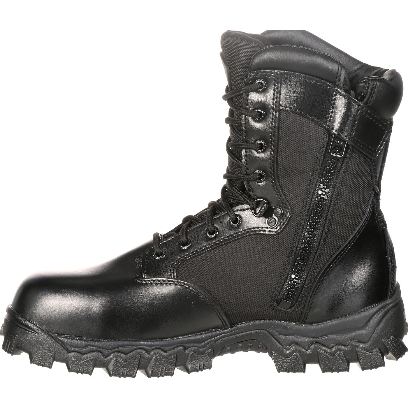 Rocky AlphaForce Zipper Composite Toe Public Service Boot - profile